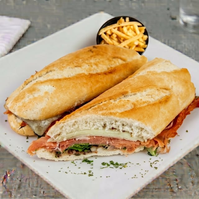 Spanish Serrano Sandwich.