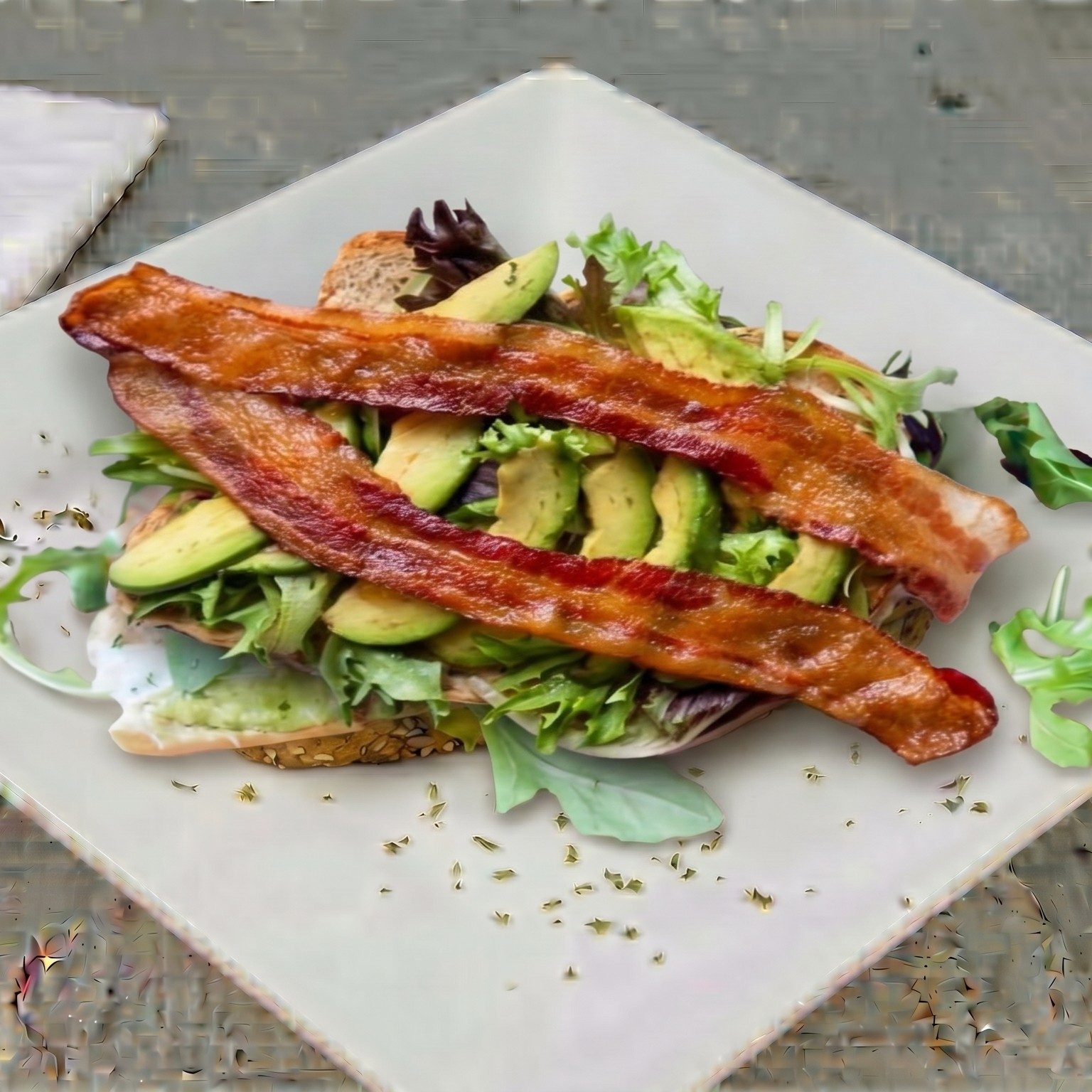 Bacon Avocado Toast (Multigrain).