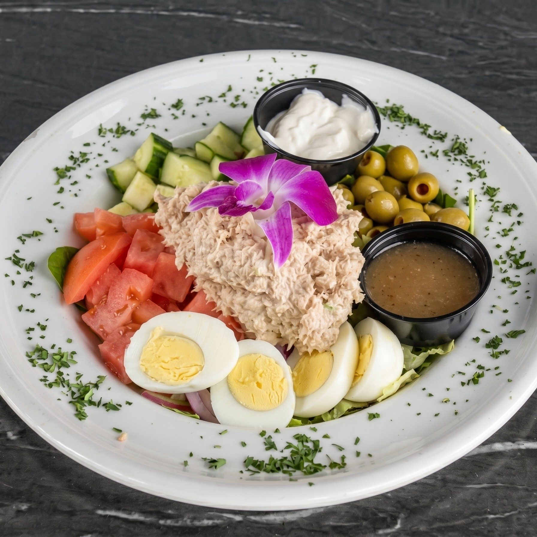 Tuna and Egg Salad.