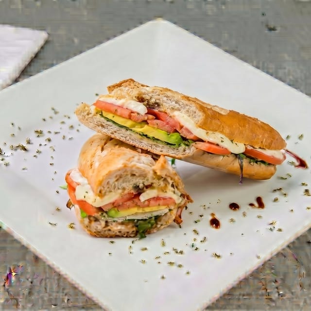 Tomato Avocado Sandwich.