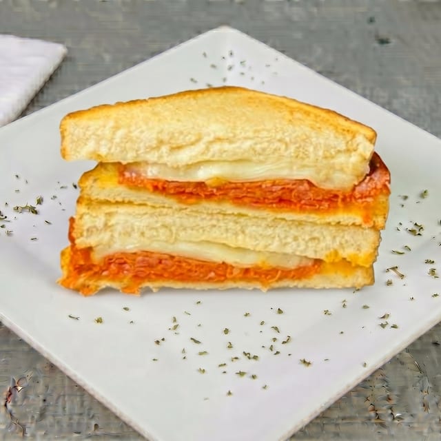 Spanish Chorizo and Cheese Sandwich.