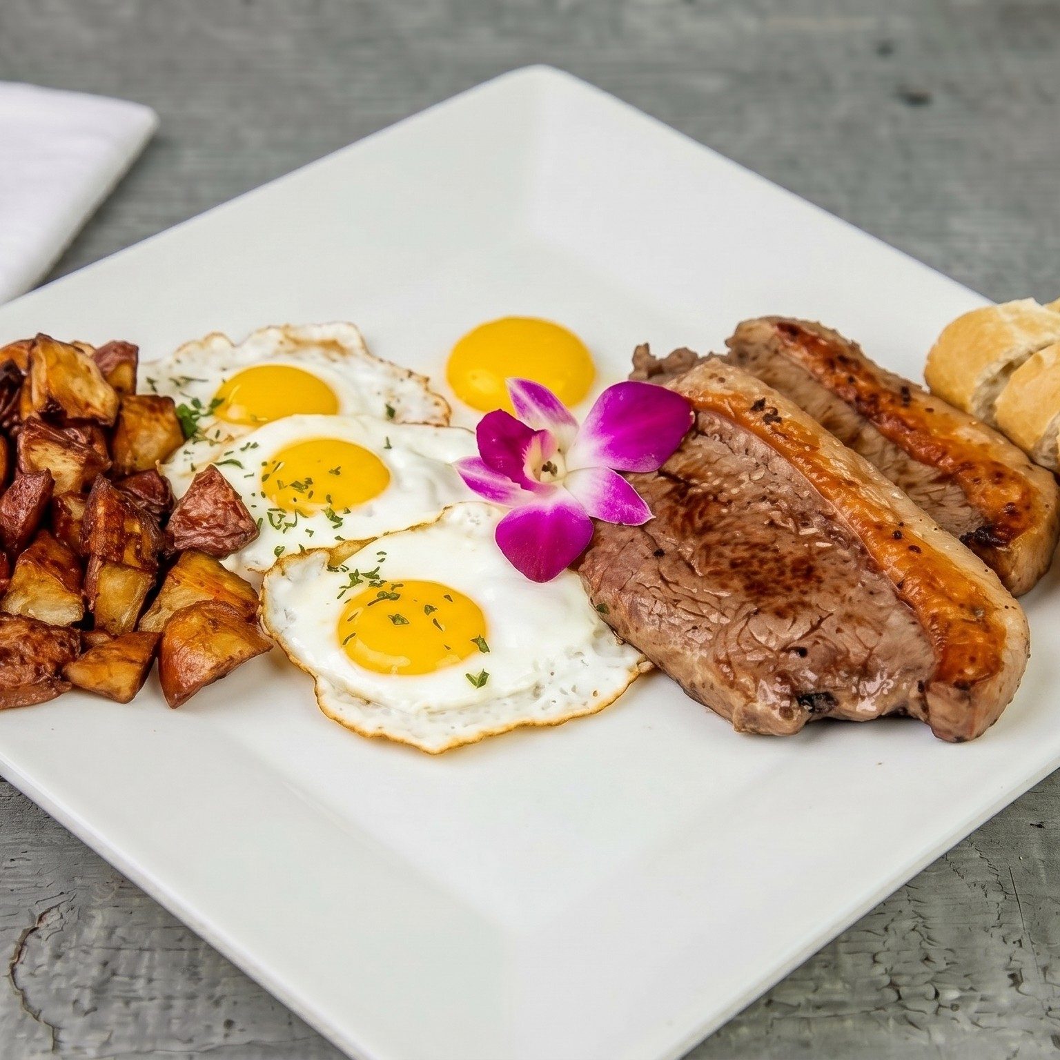 Super Steak N'Eggs.