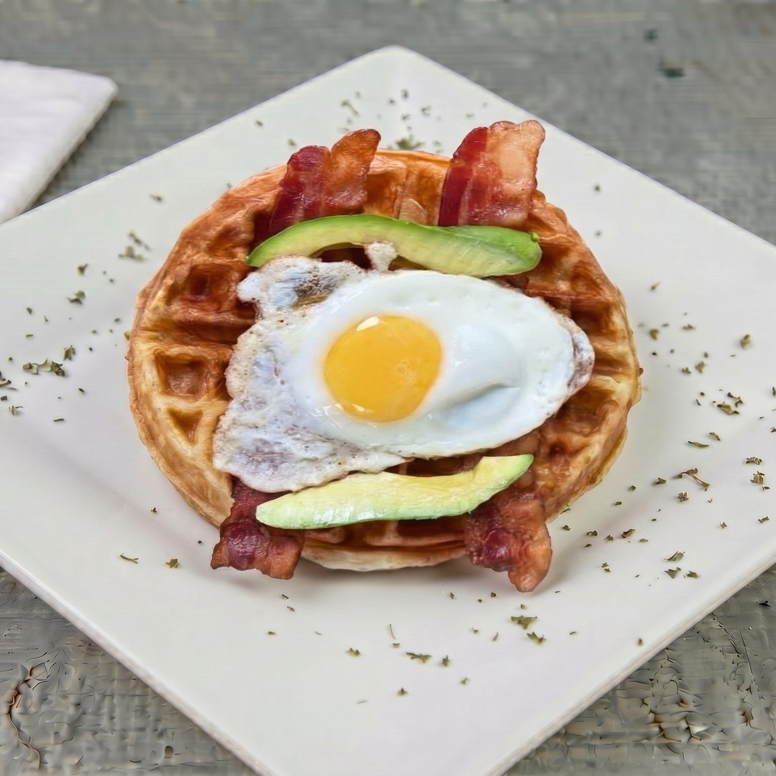 Sweet N Salty Waffle Croissant.