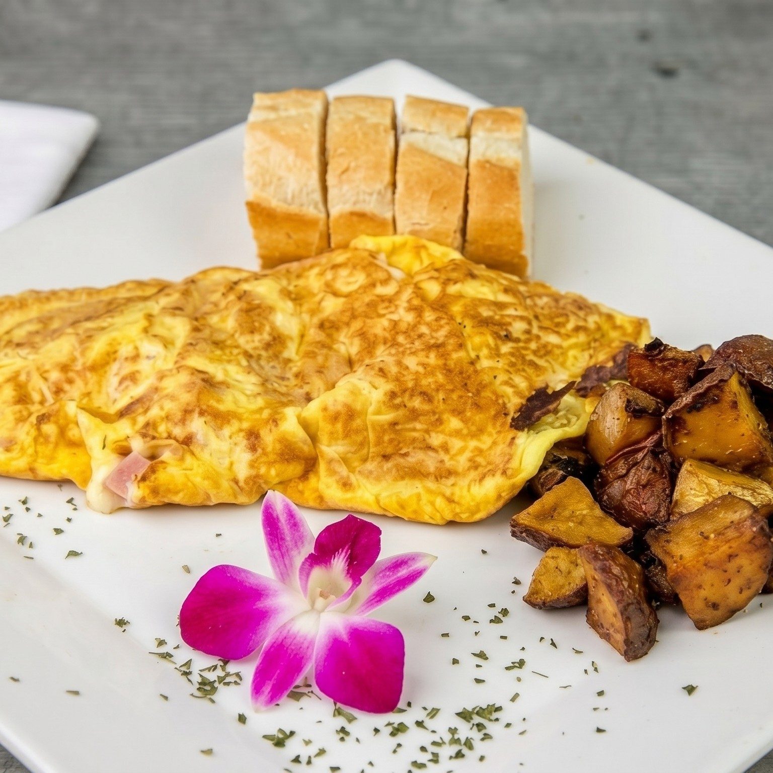 Ham and Cheese Omelet.