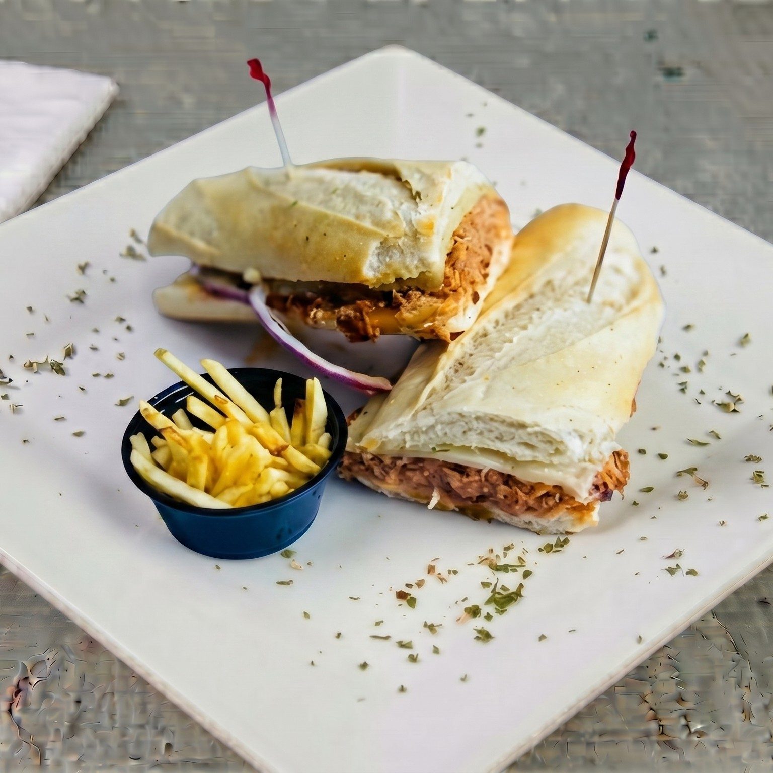 Pulled Pork (Carnitas) Sandwich.