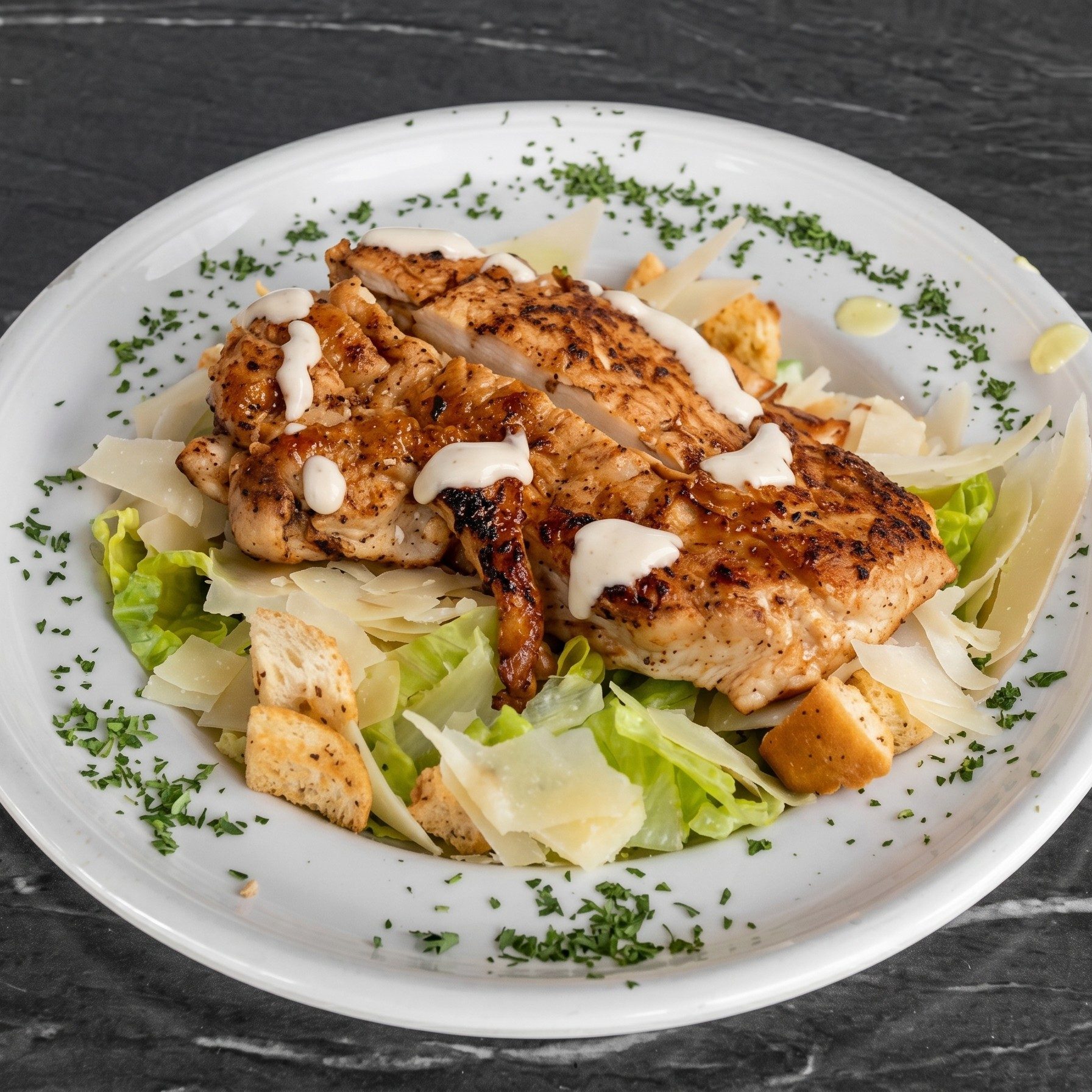 Chicken Caesar Salad.