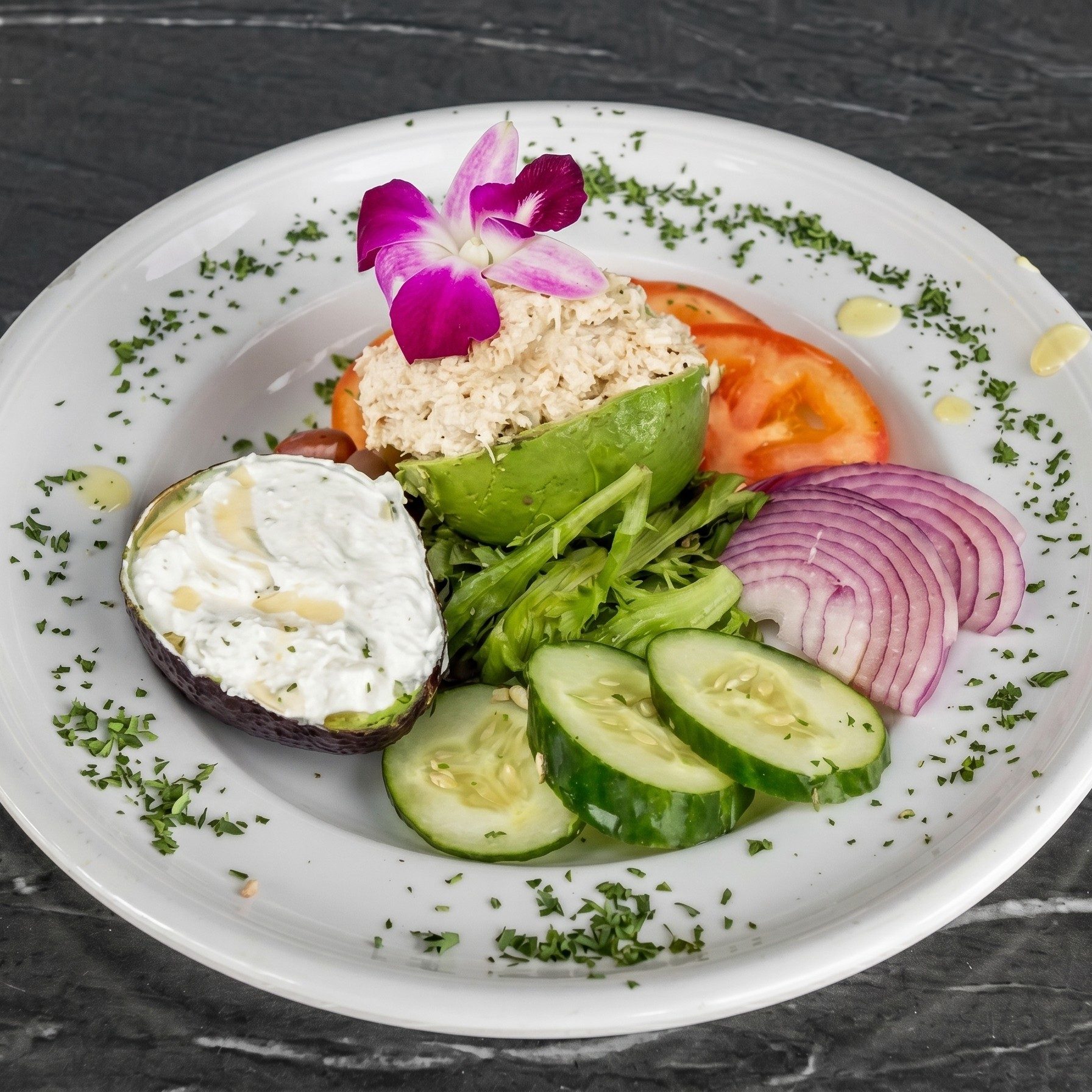 Tuna Stuffed Avocado.