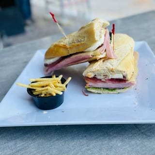 Italian Sandwich with french Fries