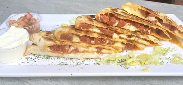 Spanish quesadilla.