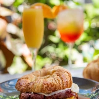 Croissant Turkey Bacon, Egg Whites & Cheese