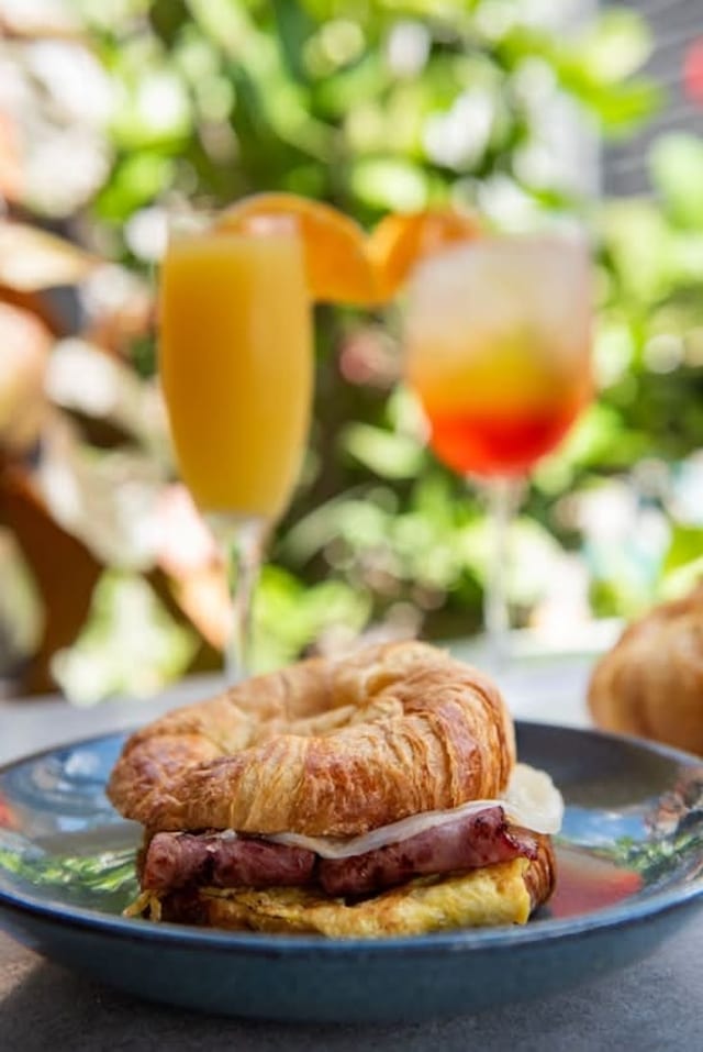 Croissant Turkey Bacon, Egg Whites & Cheese.